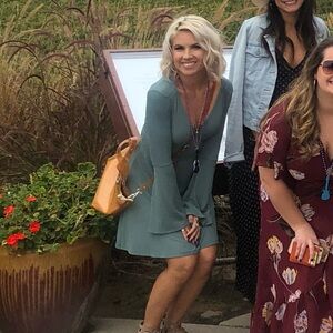 Bell Sleeve Sage Dress (Top Shop)